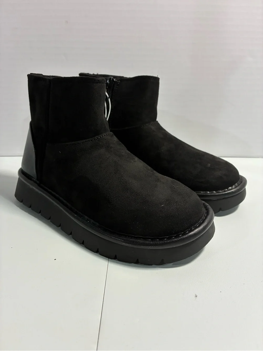 Cat & Jack Black Suede Ankle Boots
